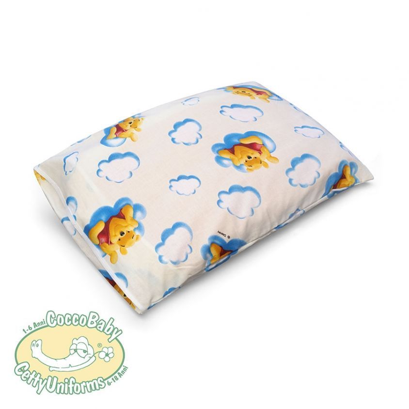 Federa per cuscino con tasca interna, Winnie the pooh su beige